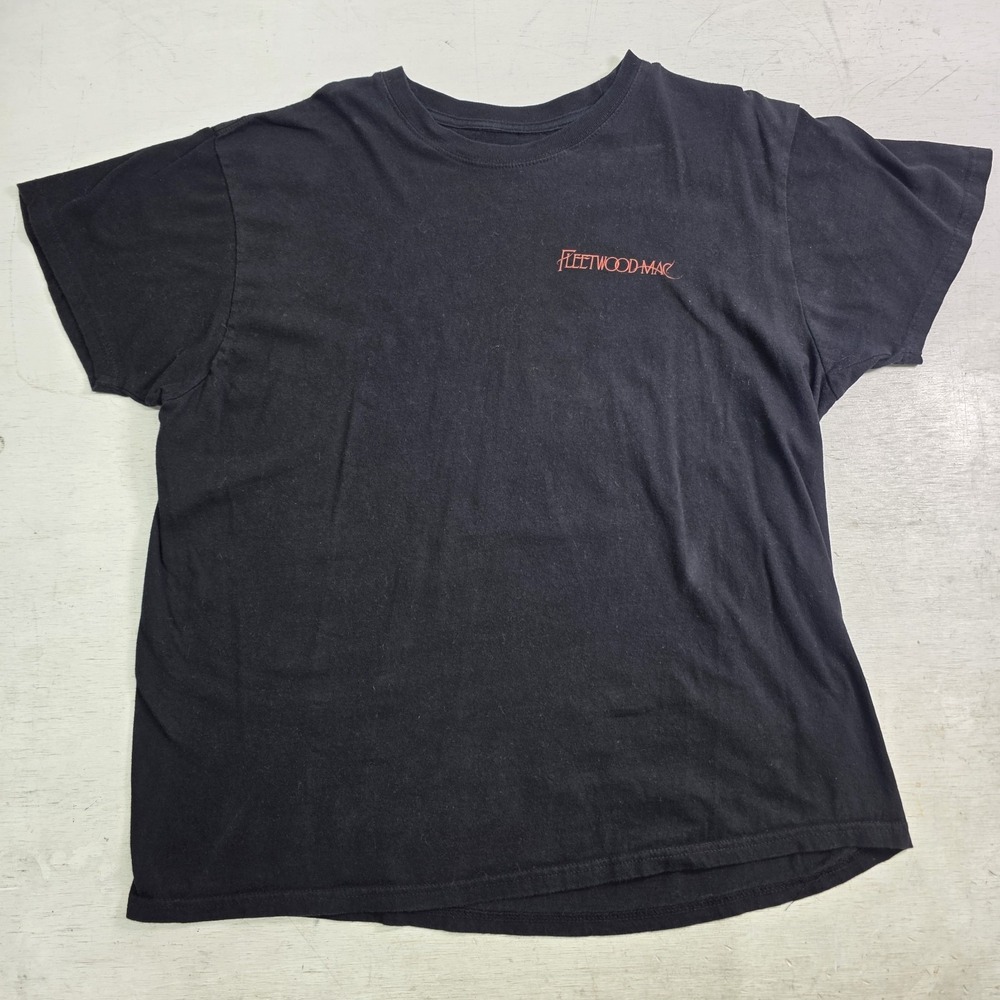 Fleetwood Mac On Tour T-Shirt Mens XL Black Band On Tour Tee Penguin Graphic VG - Picture 2 of 7